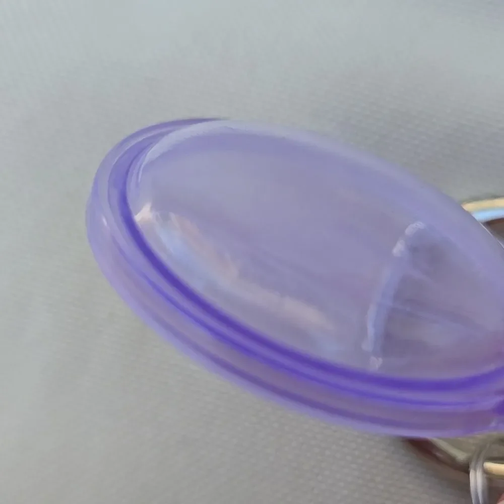 Purple Pink Keychain Set Air Tag Cover Protection Hook Set Sent Unisex Case